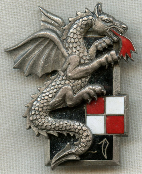 1er Rgiment de Dragons Vietnamiens (1st Vietnamese Dragoon Regiment) Badge
