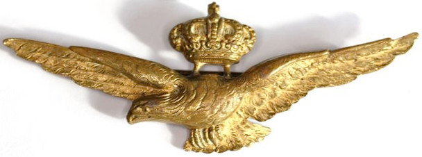 Circa 1923-1935 Italian Air Force Pilot Wing by S. Johnson Milano