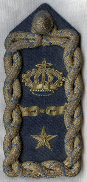 Model 1935 Italian Air Force Dress Uniform Shoulder Board for Navigator Lieutenant