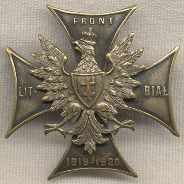 1919-1920 Lithuanian-White Russian Front Corps Badge