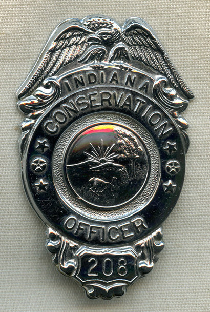 Vintage 1960s Indiana Conservation Officer (Fish & Game Warden) Badge
