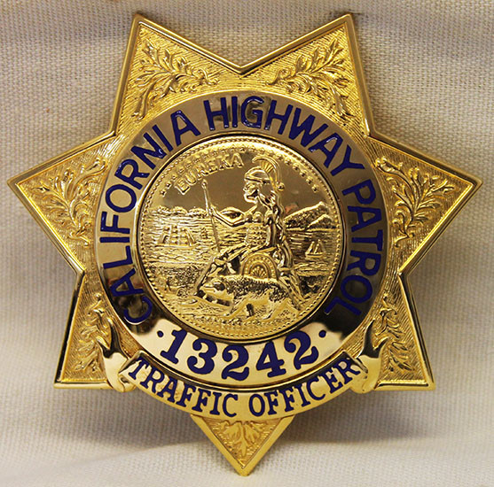 1989 California Highway Patrol Rejected Badge by Williams & Anderson of Rhode Island #13242