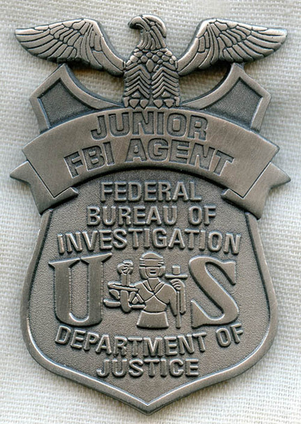 Great, Large Junior FBI Agent Promotional Badge