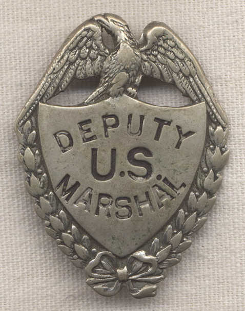 Great Old West Deputy US Marshal Badge by Adams Stamp & Stationery, St. Louis