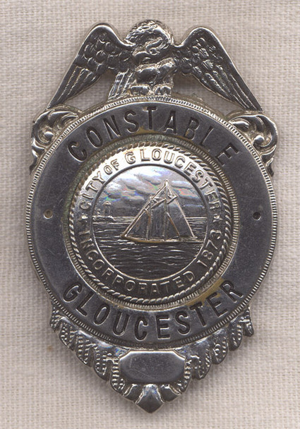 1950s Gloucester, Massachusetts Constable Badge