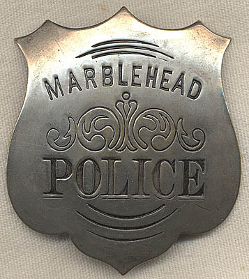 1890's Marblehead, Massachusetts Police Badge