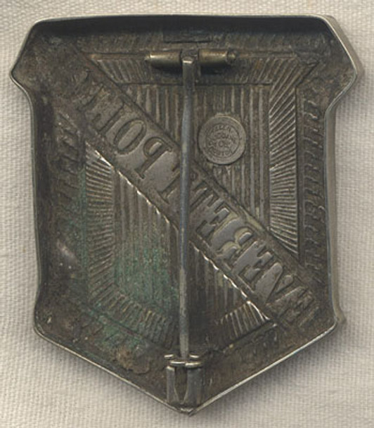 Rare 1890s Everett, Massachusetts Police Radiator-Style Badge