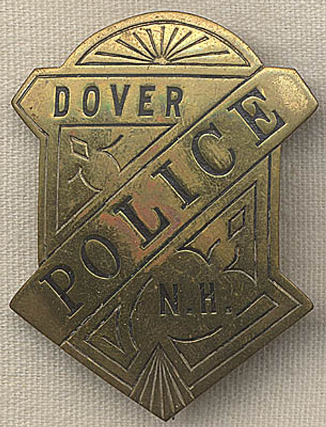 Circa 1880 Dover, New Hampshire Police Officer's Badge
