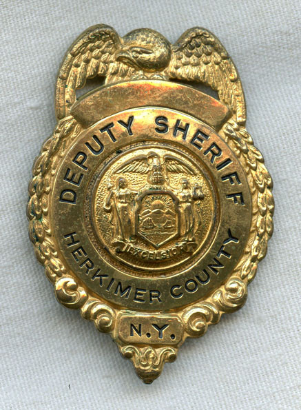 1920s Herkimer County, New York Deputy Sheriff Badge