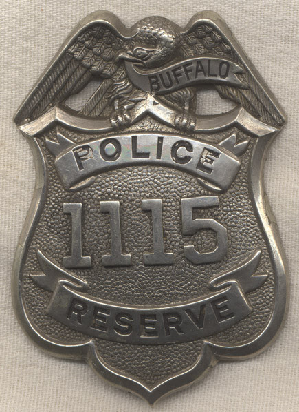 Circa 1917 Buffalo, New York Police Reserve Badge