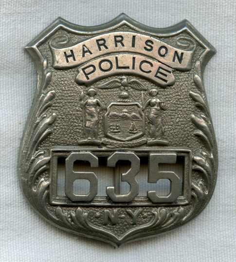 Circa 1920s Harrison, New York Police Badge