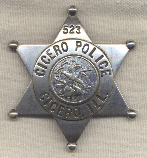 1930s Cicero, Illinois Police Badge