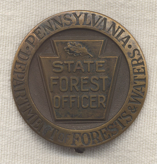 1930s Pennsylvania Forest Officer (Fire Warden) Badge