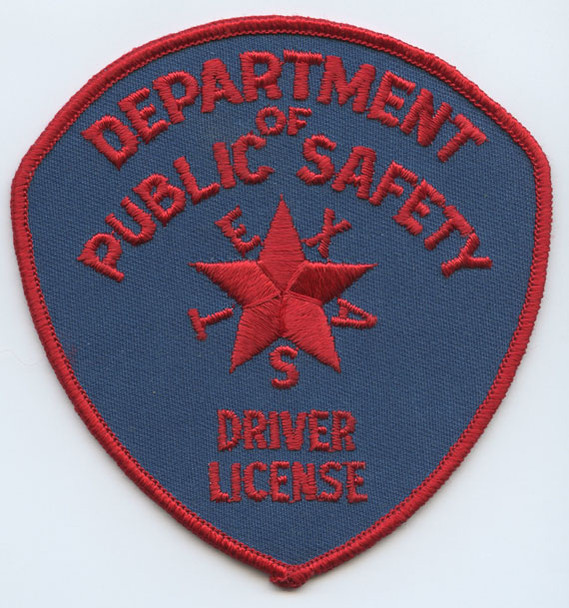 Late 1970s Texas Department of Public Safety Driver License Patch