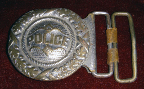 Circa 1890s Police Belt Buckle <p> NO LONGER AVAILABLE