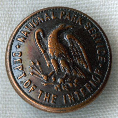 Circa 1920s National Park Service Uniform Button<p> NO LONGER AVAILABLE
