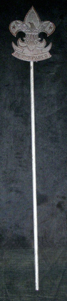 Early Boy Scouts Grave Marker in Silver-Plated Bronze