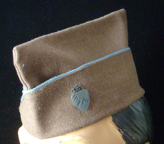 WWII Theatre-Made US Army 30th Infantry Regiment DI on Wool Cap