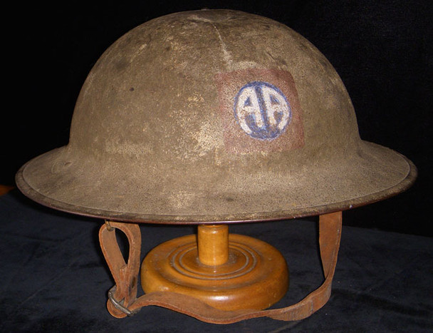 Scarce WWI US Army 82nd Division Painted Combat Helmet