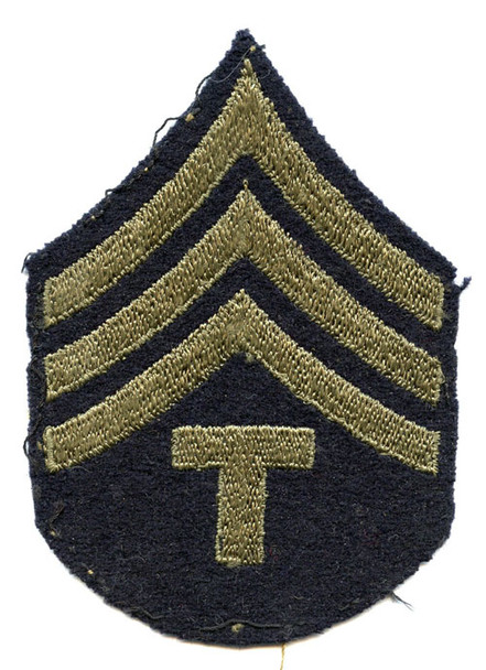 Mid-WWII US Army Rank Stripes for Technician Fourth Grade