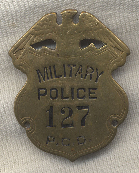 1920s-1930s Panama Canal Department MP Badge