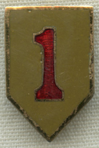 Late WWII US Army 1st Infantry Division (The Big Red One) Patch-Type DI
