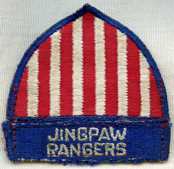 Rare WWII OSS Detachment 101st Jingpaw Rangers Shoulder Patch