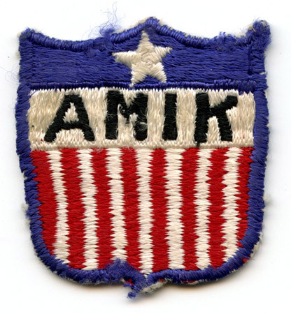 Rare Circa 1950 American Mission in Korea (AMIK) Patch Japanese-Made