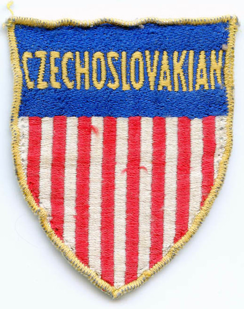 WWII Occupation Period US Labor Corps Shoulder Patch for Czech Worker