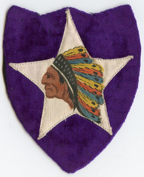 Gorgeous, Mint WWI 4th Machine Gun Battalion (4th MG Bn), 2nd Division Shoulder Patch