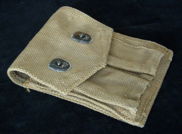 WWII British-Made United States Army .45 Clip Pouch from 1944