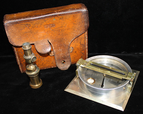 Wonderful 1930's Surveyor's or Forester's Staff Compass by Dietzen in a K&E Case