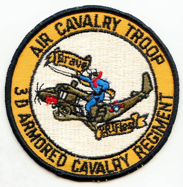 1960s US Army 3rd Armored Cavalry Regiment Pocket Patch