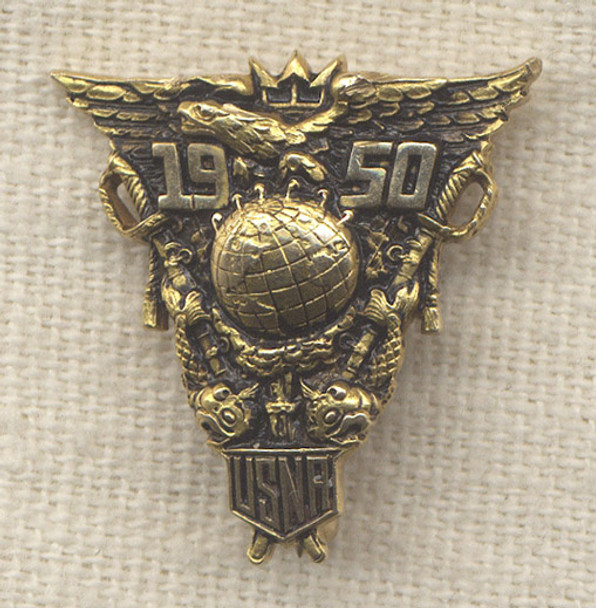 1950 US Naval Academy Class Pin in 14K Gold by BB&B