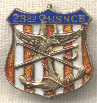 WWII 23rd Seabees Pin
