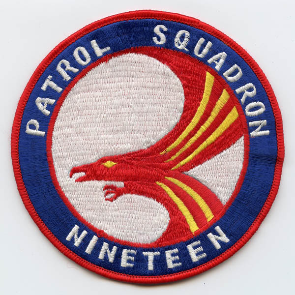 Circa 1980s USN Patrol Squadron 19 (VP-19) (aka "Big Red") Patch