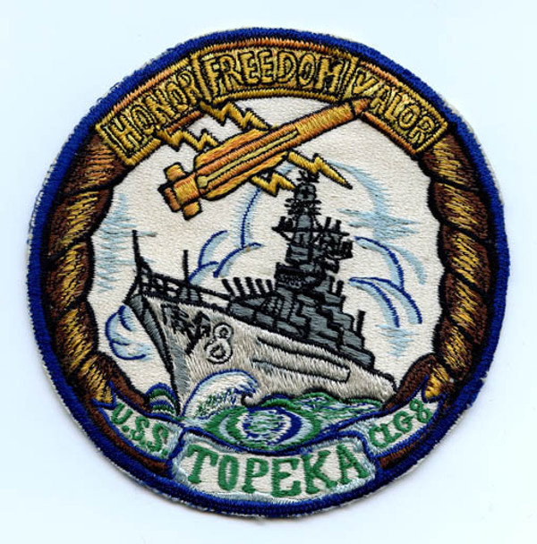 1960s Japanese Made USS Topeka CLG-8 Patch