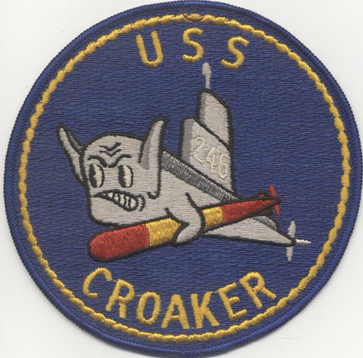 Circa 1950-1954 US Navy USS Croaker SS-246 Submarine Jacket Patch