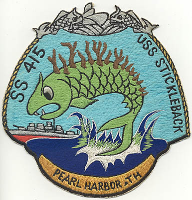 Circa 1954 USS Stickleback SS-415 Pearl Harbor Jacket Patch