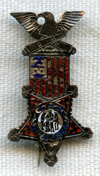 Nice Early Enameled Grand Army of the Republic (GAR) Lapel Pin