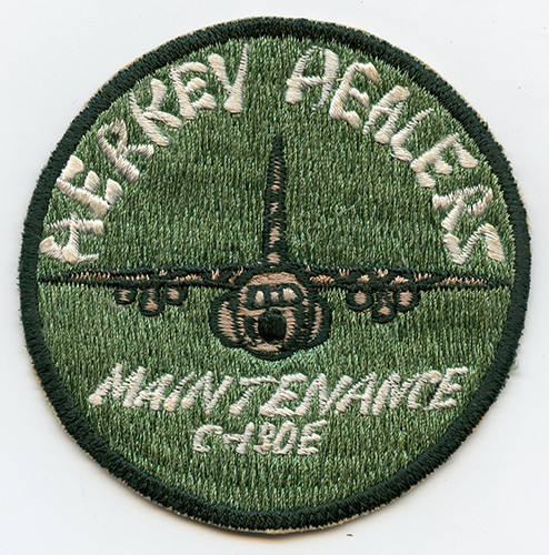 Late 60s Vietnam War USAF C-130E Hercules Aircraft Maintenance Herkey Healers Thai Made Jacket Patch