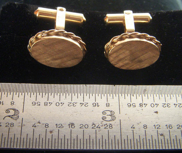 Pair of Circa 1960 Christian Dior Karatclad Cuff Links