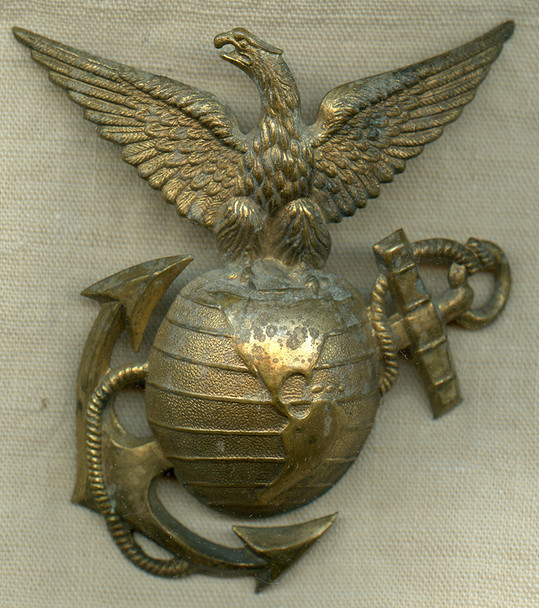 Rare & Beautiful 1890's USMC E. M. Dress Spiked Helmet E. G. A.