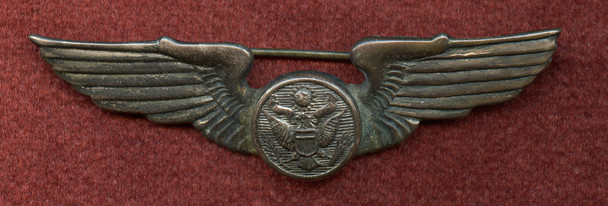 Lovely  WWII USAAF Air Crew Wing in Solid Silver Aussie-Made by Wallace Bishop Brisbane.