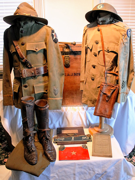 Fabulous WWI 2nd Division Artillery Combat General Albert J Bowley Uniforms Headgear & Artifacts