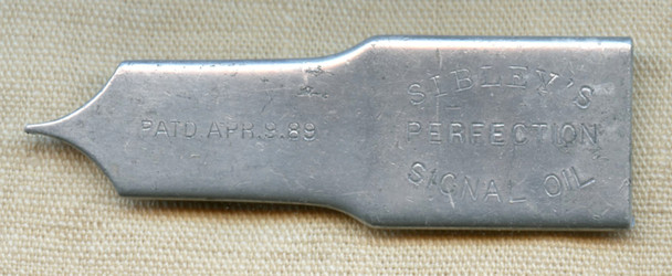 Great 1889 Advertising RR Lantern & Oil Tin Tool For Sibley's Signal Oil