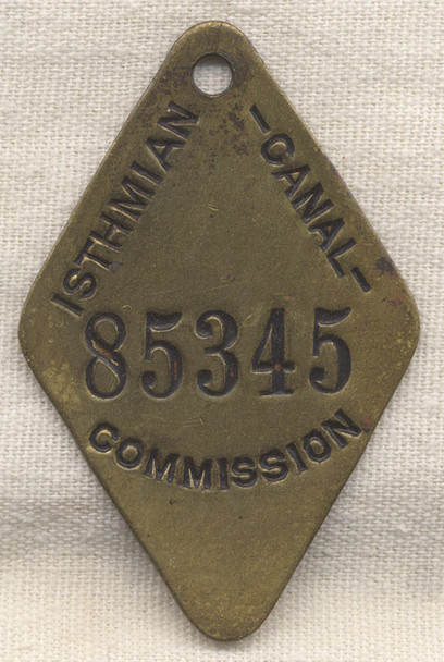 Panama Canal Construction Tool Check Fob (Rare Shape) NO LONGER AVAILABLE