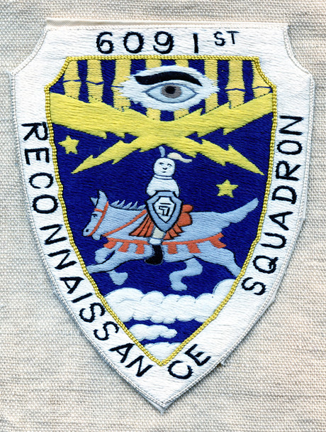 Incredible Late 1950s USAF 6091st Recon Squadron 67th Tac Recon Wing Pocket Patch