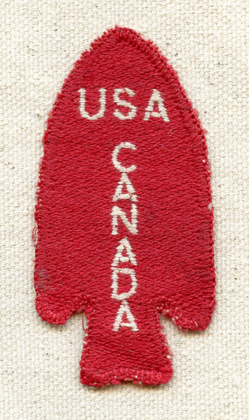 Exc. Lightly Used WWII Italian-Made Bevo Weave 1st Special Service Force Shoulder Patch
