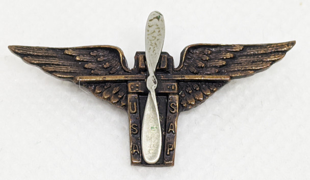 Ext. Rare WWI US Air Service Aerial Photographer Badge